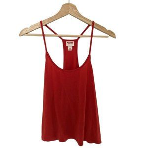 Mossimo Red Tank Top Scoop Neck Women's Size Small Blouse Thin Straps